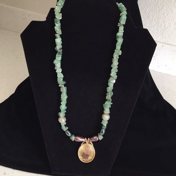 Jewelry - Vintage Handcrafted Repurposed Pendant Necklace